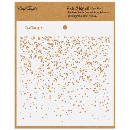 CrafTangles 6x6 Stencil - Speckles