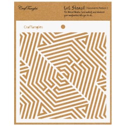 CrafTangles 6"x6" Stencil - Geometric Pattern