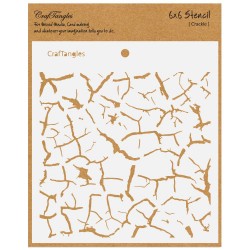 CrafTangles 6"x6" Stencil - Crackle