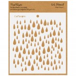 CrafTangles 6x6 Stencil - Raindrops