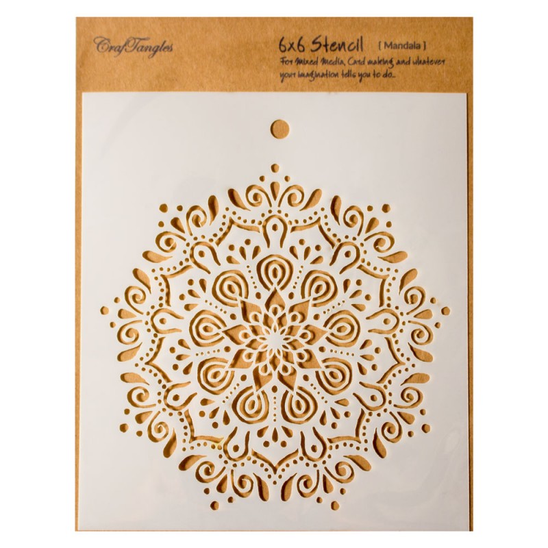 CrafTreat Mandala Designs Bundle Stencil (6 Pcs) 6x6 Inches Online