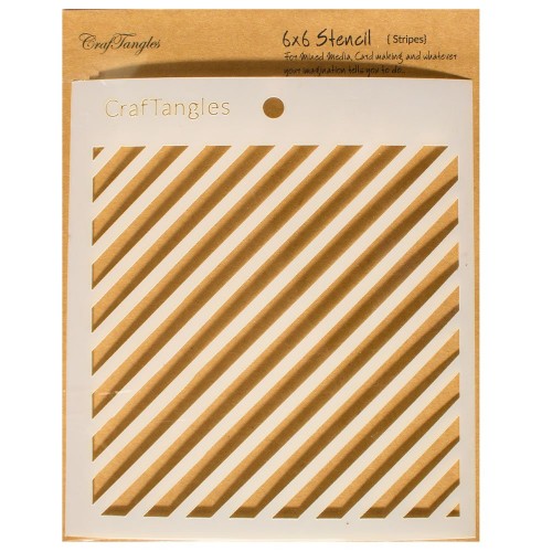 Stripes - CrafTangles 6x6 Stencil