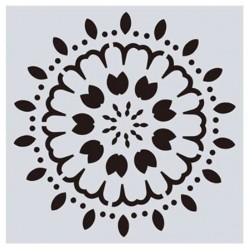 Mudra Stencil - Mandala #6