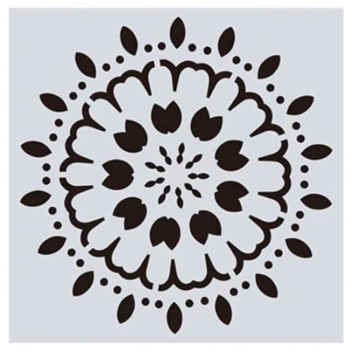 Mandala 8by8 inch stencils (Design 13)