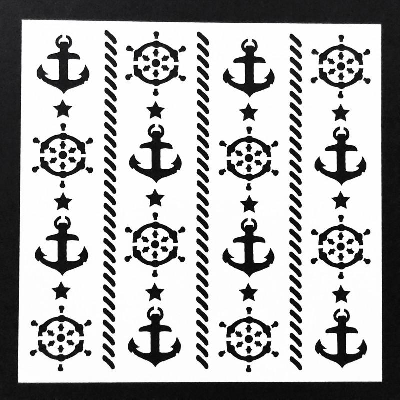 Stencil Navy 5 By 5 Inch Chcs 98 Chc 99 16 1 Hndmd