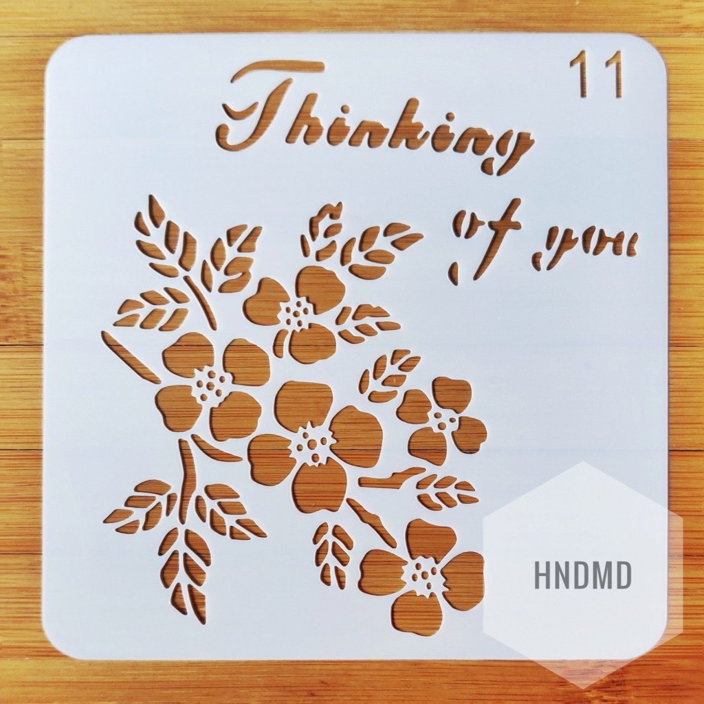 Stencil Thinking Of You 5 By 5 Inch Chcs 99 11 1 Hndmd