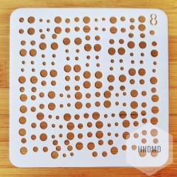Stencil - Dots Galore (5 by 5 inch)