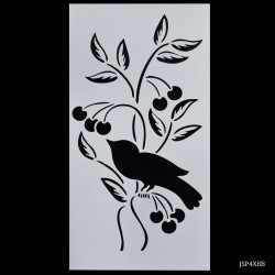 4 by 8 inches Stencil - Bird