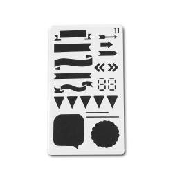 Planner Stencil - Labels (4 by 7 inch)