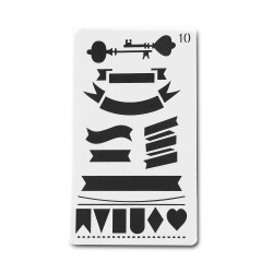 Planner Stencil - Labels 2 (4 by 7 inch)
