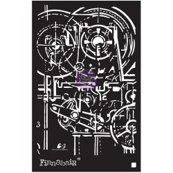 Prima Marketing Finnabair Stencil 6"X9" - Machinery