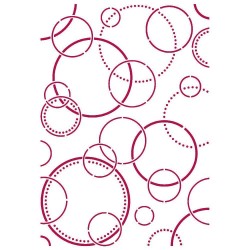 Stamperia A4 Stencil - Threads Bubbles Romantic