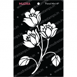 Mudra Stencils - Floral Flourish Mini 6