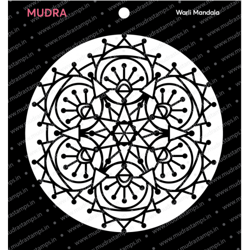 Mudra Stencils - Warli Mandala