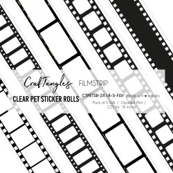 CrafTangles Clear PET Journal Sticker Rolls (Pack of 5 designs) - Filmstrip