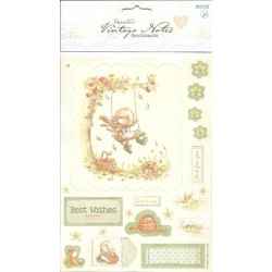 Paper Mania Die Cut Sentiment Stickers - Girl (2 Different Stickers)