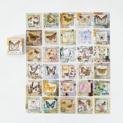Journal Ephemera Stickers (60 pcs) - Buterflies