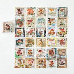 Journal Ephemera Stickers (60 pcs) - Mushrooms