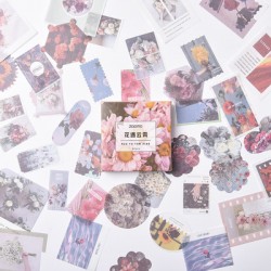 Photo Sticker Book for Journal Ephemeras (80 sheets) - Flowers