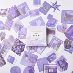Photo Sticker Book for Journal Ephemeras (80 sheets) - Lavender