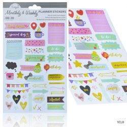 Sticker Monthly & Weekly Planner Stickers (YCLD-1)