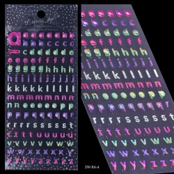 Glitter Alphabet Stickers (ZW-BA-A)