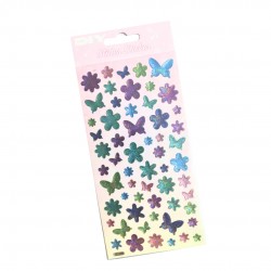 Butterflies and Flowers Stickers (ZW-BC-B-2)