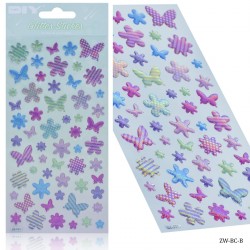 Butterflies and Flowers Stickers (ZW-BC-B-1)