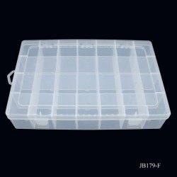 Plastic box with 24 compartments