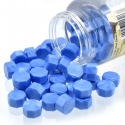 Craft Wax Seals Beads - Metallic Blue (25 gms)