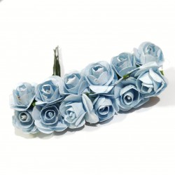 Mulberry Paper Roses - Baby Blue (Pack of 24 roses)