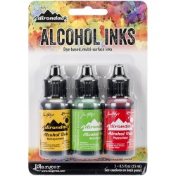 Tim Holtz Earth Tones Alcohol Inks - Conservatory (Pack of 3)