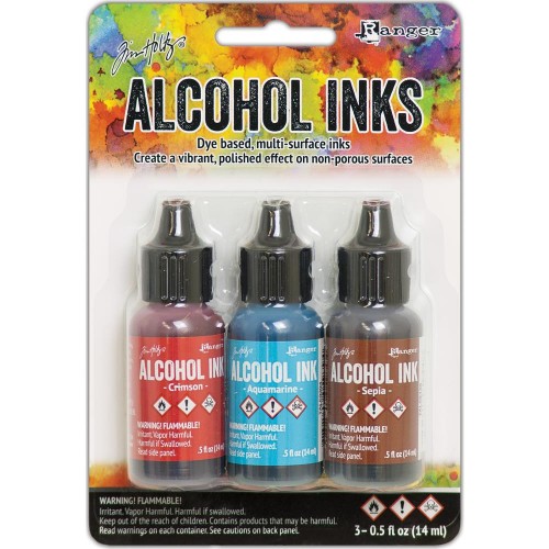 Tim Holtz Earth Tones Alcohol Inks - Rodeo (Pack of 3)