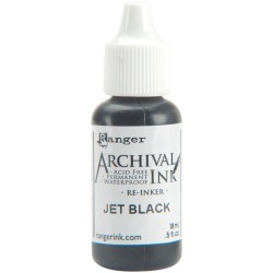 Archival Pad Re-Inker - Jet Black