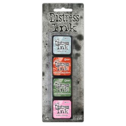 Tim Holtz Mini Distress Ink Pad Kit # 16 (Set of 4)
