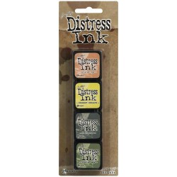 Tim Holtz Mini Distress Ink Pad Kit # 10 (Set of 4)