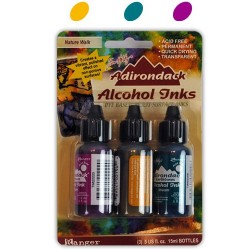 Tim Holtz Earth Tones Alcohol Inks - Nature Walk (Pack of 3)